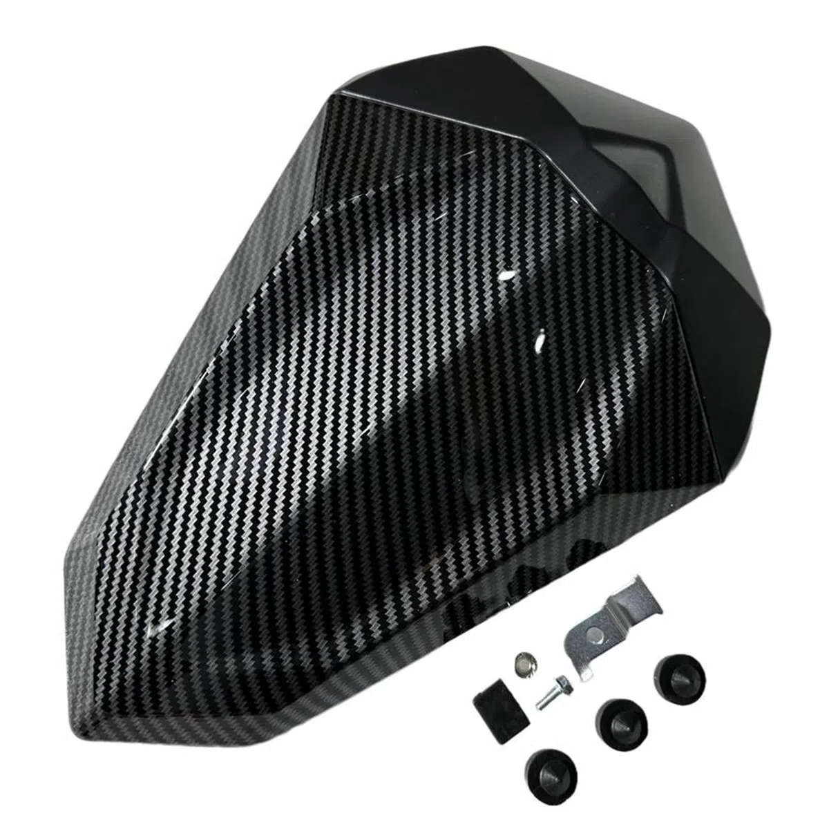 carenatura della Coda Coprisedile Posteriore Passeggero per Motocicletta, Carenatura Monoposto per K&awasaki Z500 SE per Ninja 500 2024 2025(Carbon)