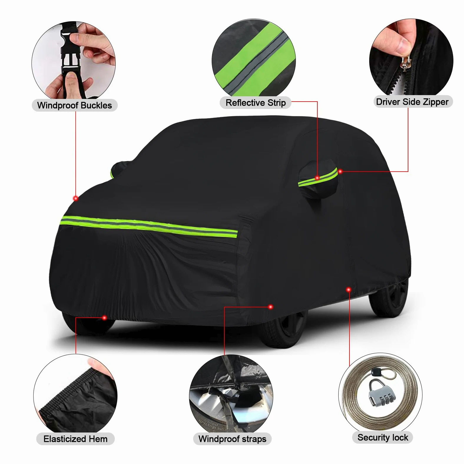 Telo Copriauto Compatibile con Ligier JS50 JS60 2012-2025, Impermeabile Traspirante Copertura per Auto Telone