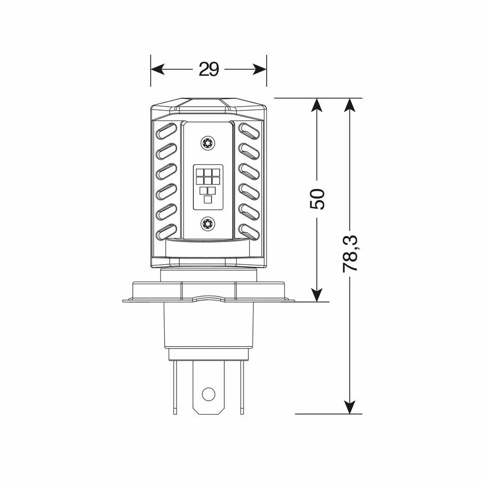 Pilot 57778 Halo LED Serie 7 Compatto Alogena Lampadina, H7, 9V-32V, 36W, Confezioni da 2