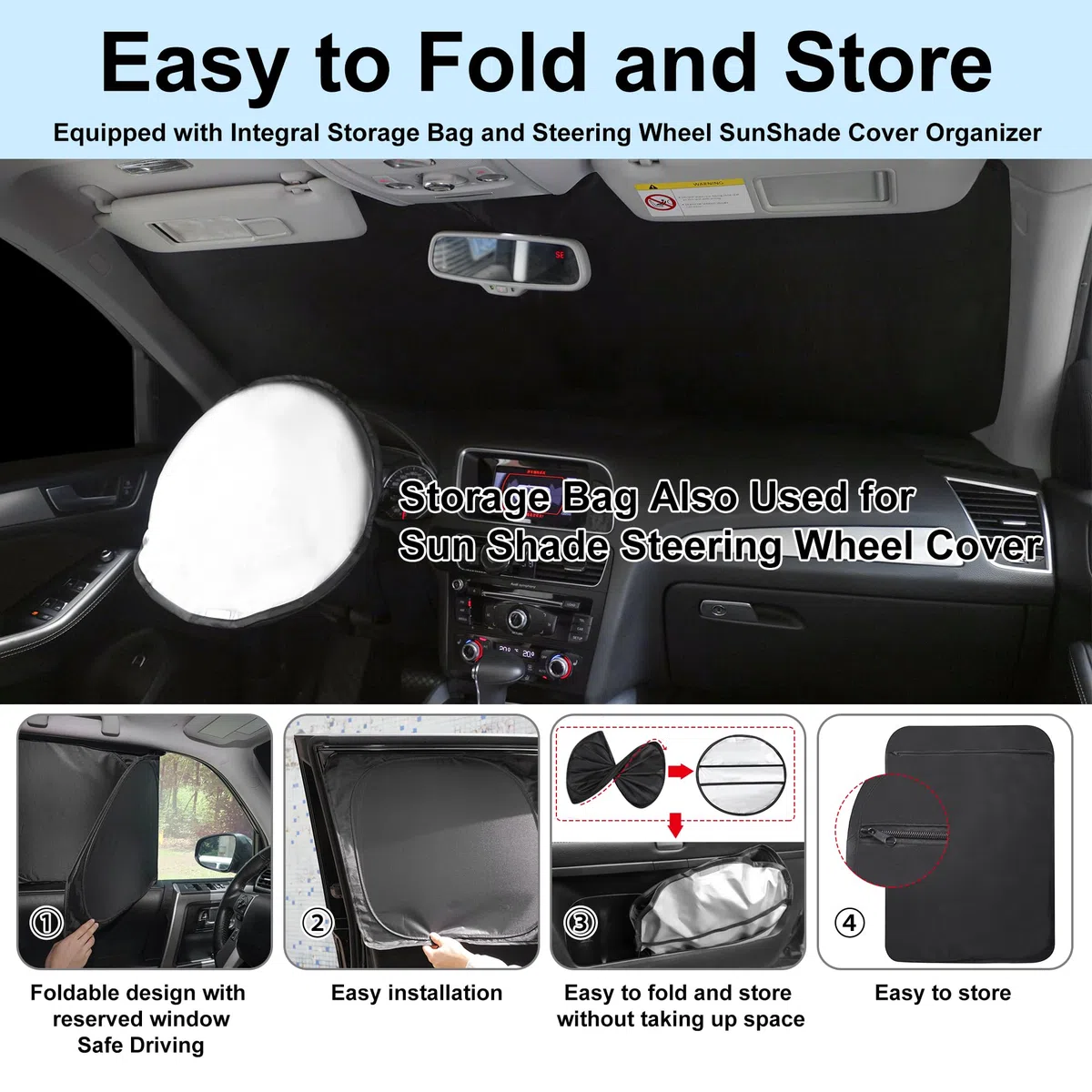 8PCS Parabrezza Parasole Su Misura per 2025 Subaru Forester Accessori Pieghevole Parasole Laterale Posteriore Finestra Ombra Copertura Set Completo Protezione Privacy Mantiene Auto Fresco