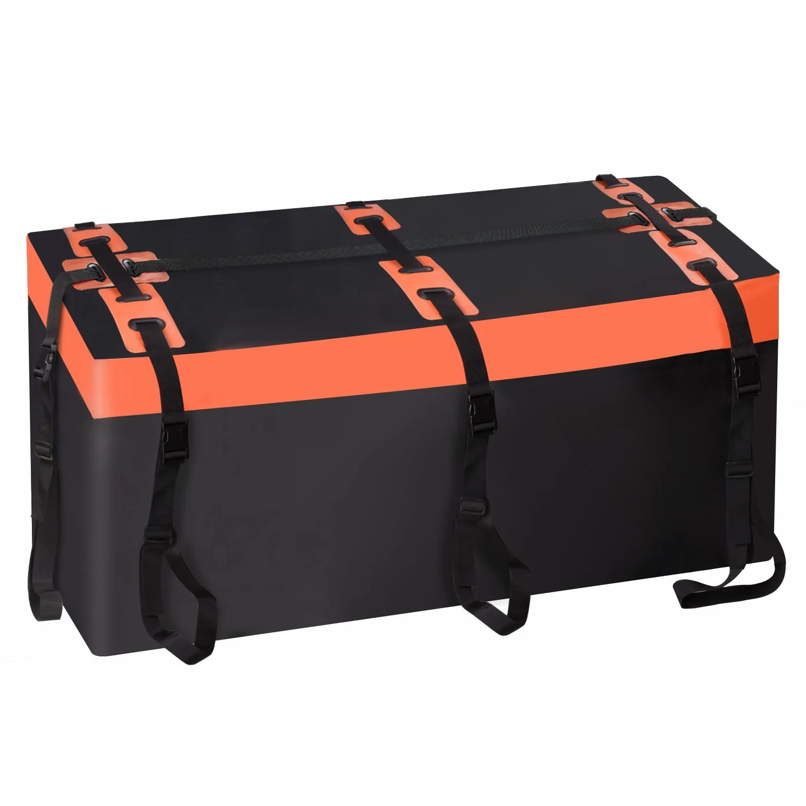 Box da tetto auto, scatola posteriore per gancio di traino, 425 litri, Pro 600D, in PVC, impermeabile, antistrappo, pieghevole