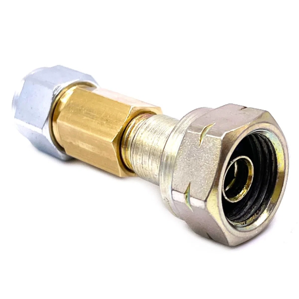 Set di ricarica per ricaricare bombole di gas GPL per Italia, Grecia e Austria - bombole cilindriche, 20 mm LH, lunghe 2 metri.