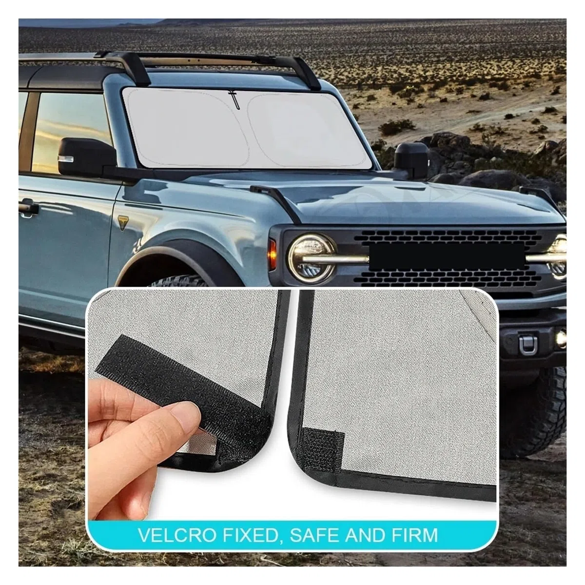 Per Ford Bronco 2021-2023 Parasole Finestrini 2/4 Porte Protezione Tende Pieghevoli Parabrezza Auto Parasole Pieghevole
