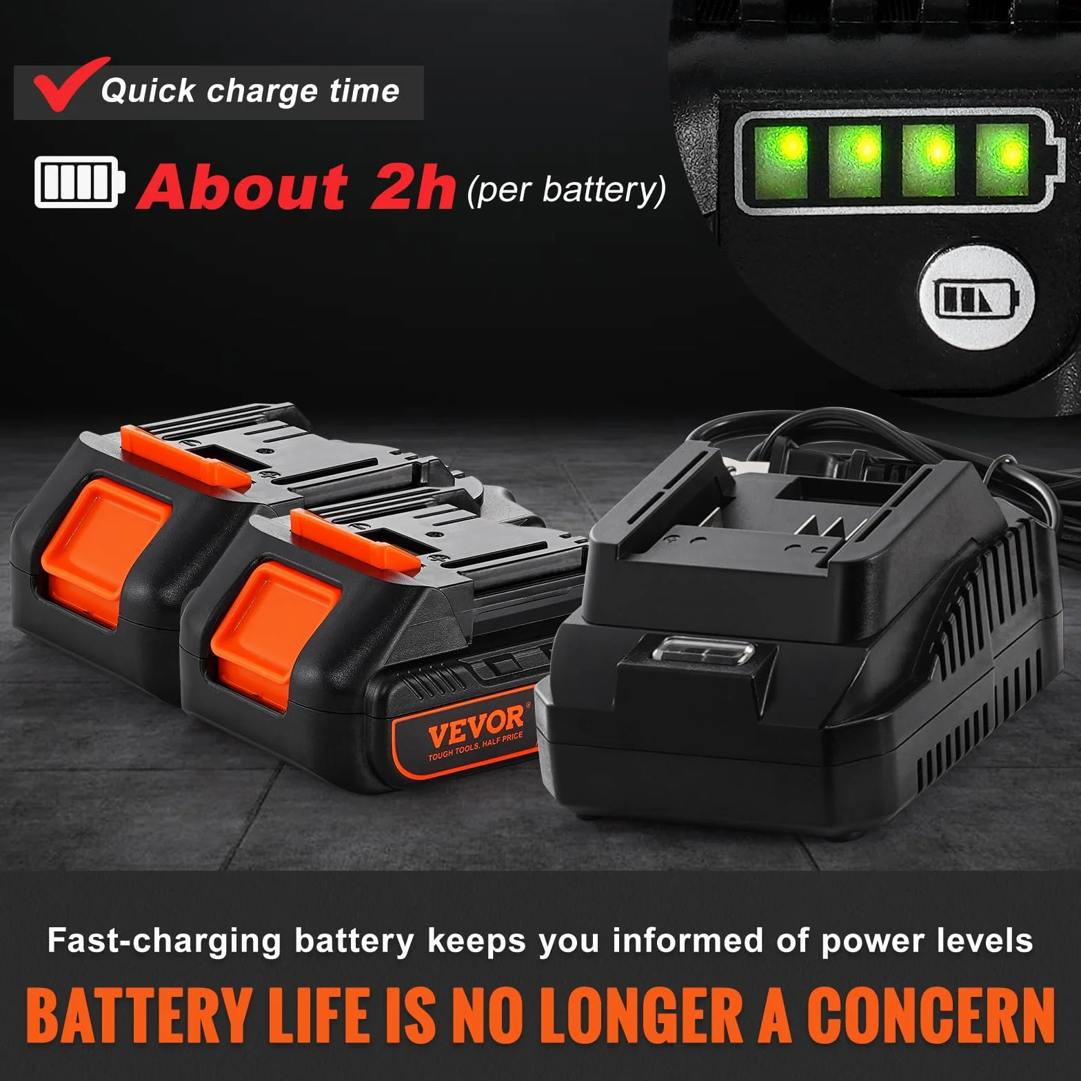 VEVOR Pistola Grasso a Batteria 20V Pressione Max. 10000 PSI, Kit di Ingrassatore Pistola per Grasso Elettrica Alimentata a Batteria ad Alta Pressione con Valigetta Portatile, Kit di Pistola Grasso