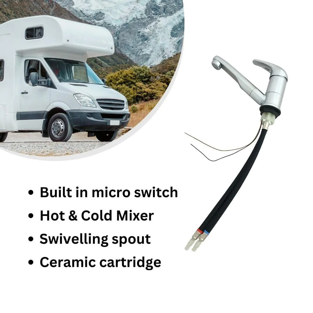 Rubinetto dell'acqua 12 V micro interruttore rubinetto caldo e freddo Roma Mixer per camper caravan camper barca
