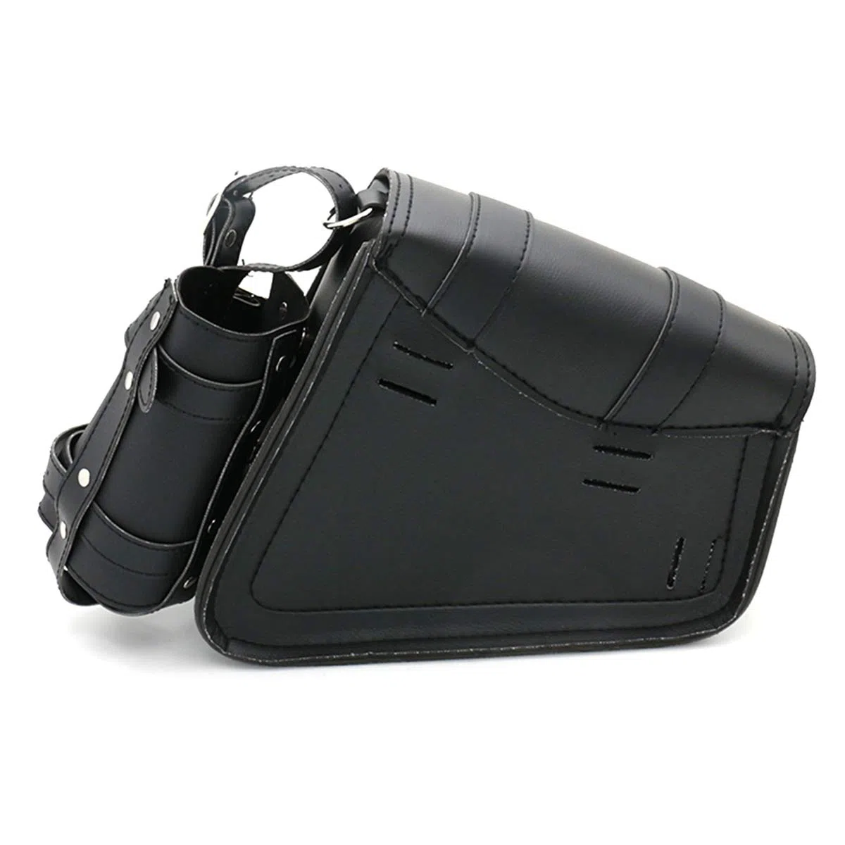 Borsa Universale per Sella Moto in pelle PU, Tasche Laterali per Attrezzi per borsa da sella -Lato sinistro