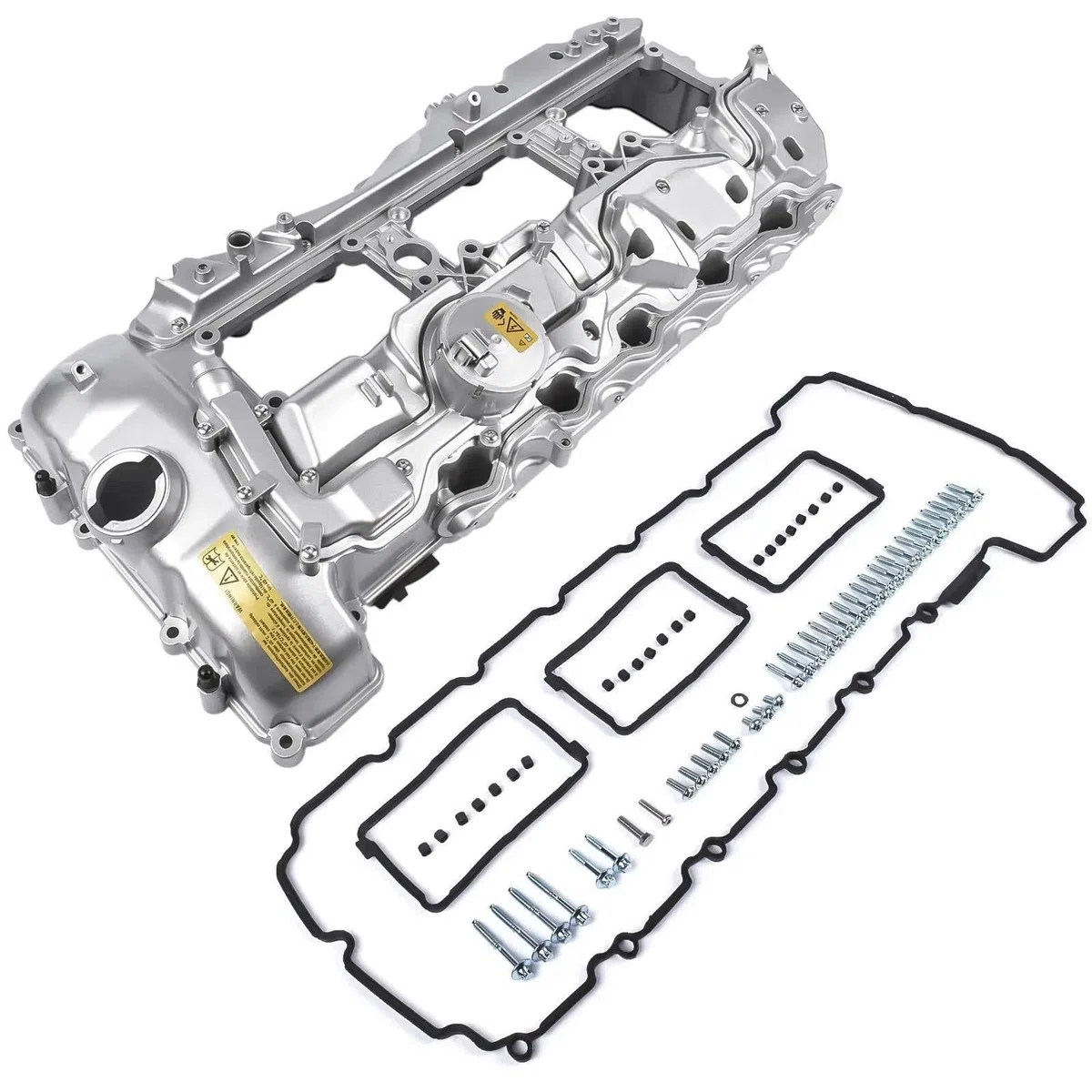 Coperchio Valvola Motore 11127570292 Coperchio Valvola In ALLUMINIO Con Guarnizione E Cappuccio Per BMW Per 135i 335i 535i 640i 740i X3 X5 N55 coperchio punterie