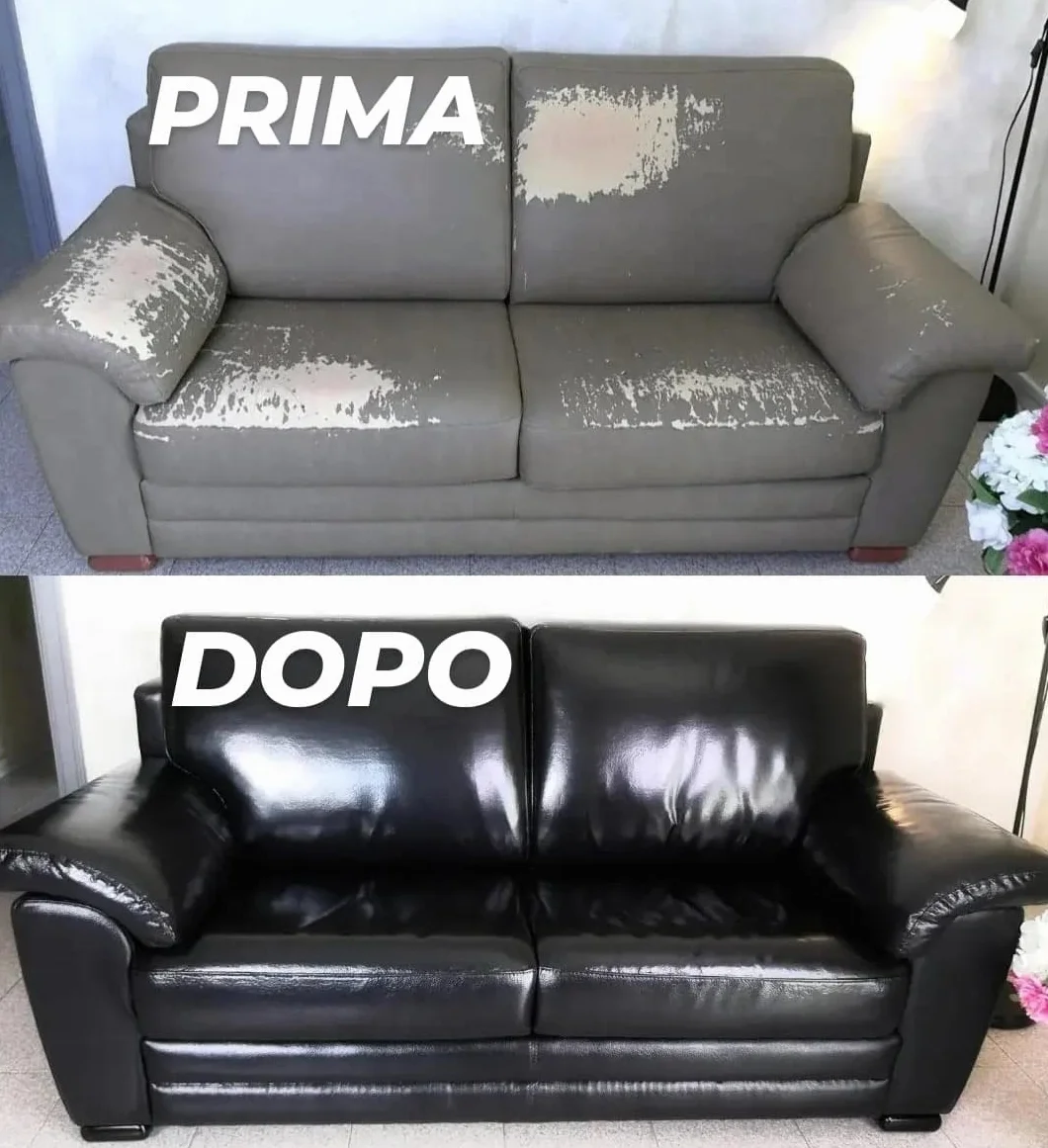Rigener Special Ecopelle-pelle, resina ecologica. RESTAURA LA PELLE USURATA RIPRISTINANDO IL SUO STATO ORIGINALE. (Lt. 0,750, Nero)