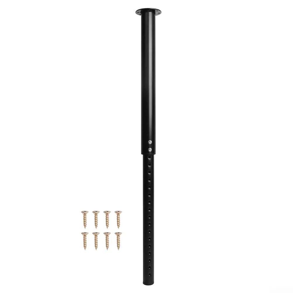 Piede da Tavolo Telescopico in Lega di Alluminio Regolabile in Altezza 510-935mm Nero Opaco Per Camper Barca Yacht Per Caravan Camper Camper Camper Van Per Supporto Robusto Con Viti Set Facile