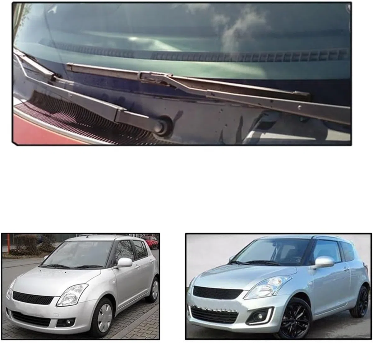 Coprivolante per auto Kit spazzole tergicristallo anteriori e posteriori per Suzuki per Swift per Hatchback