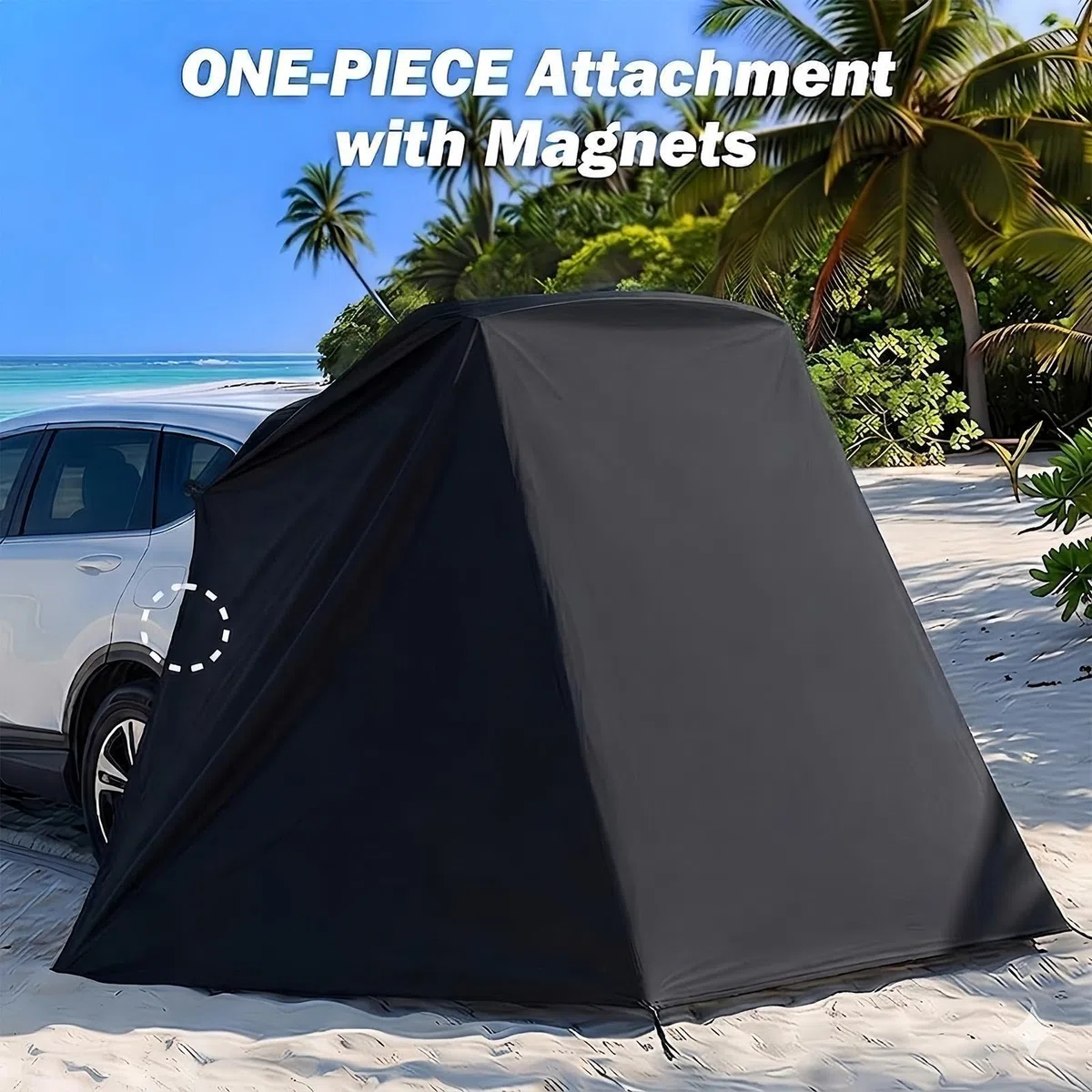 Generico Tenda per Bagagliaio Tenda Privacy Bagagliaio Auto | Shelter per Portellone Auto per Camper Van Furgone Hatchback Rimorchio Campeggio Picnic Spiaggia Escursionismo Viaggio