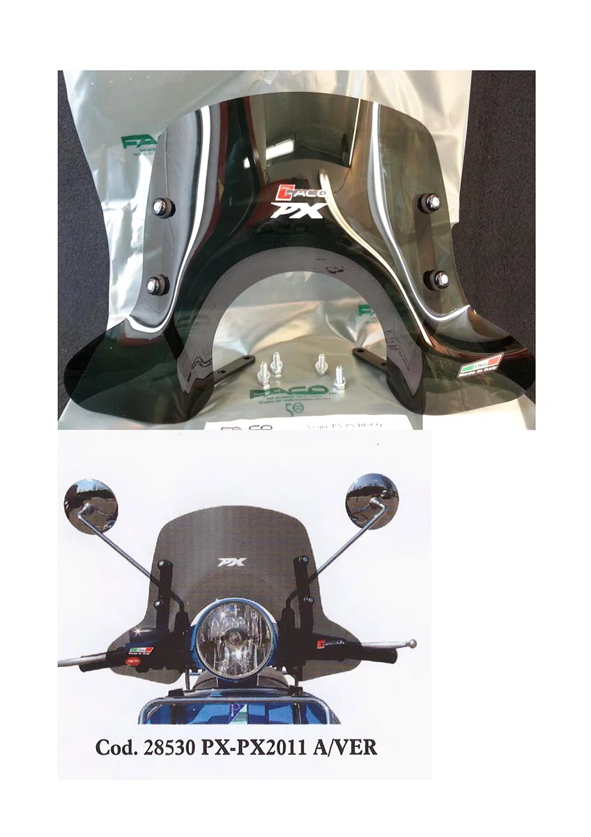 Cupolino fumè Faco per Piaggio Vespa PX/PE/Disco -
