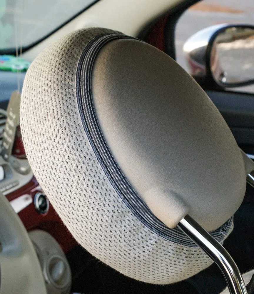 CORA Coprisedili anteriori personalizzati Fiat 500 07> grigio/panna
