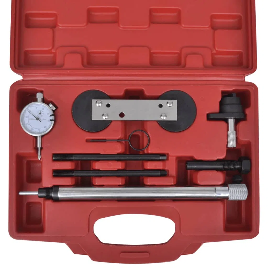 Set di 8 attrezzi per il controllo del motore VAG TSI TFSI, set di utensili manuali durevoli con valigetta per riparazione, manutenzione, montaggio, smontaggio in officina e garage