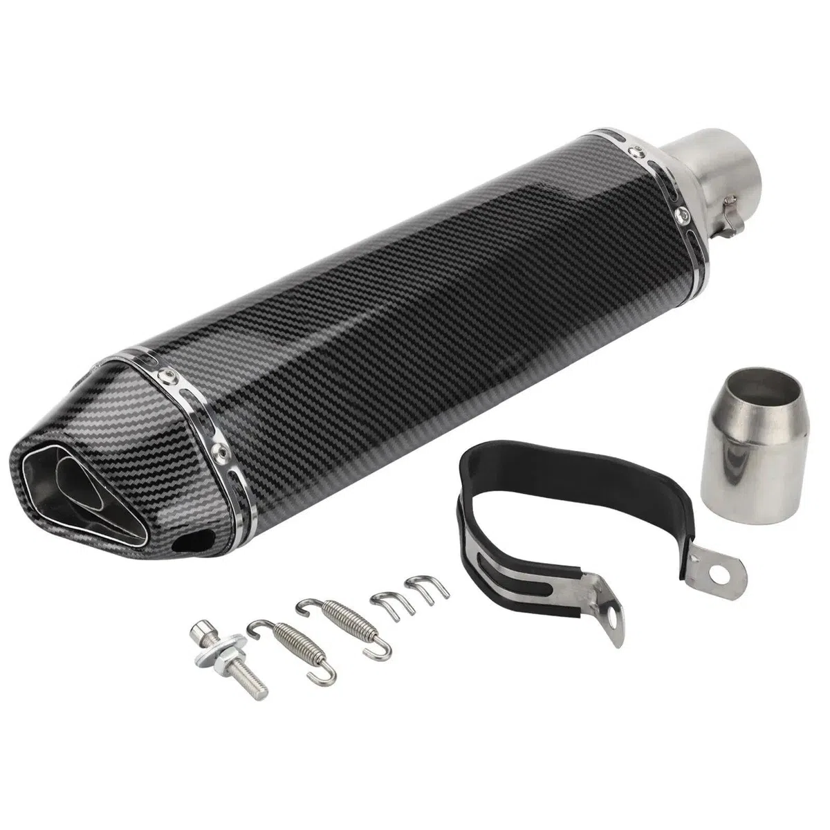 470 Millimetri di Scarico Moto Silenziatore Tubo Terminali di Scarico Tubo di Collegamento Marmitta Parti per Kawasaki per NINIA 650 Tmax 500 Tmax 530