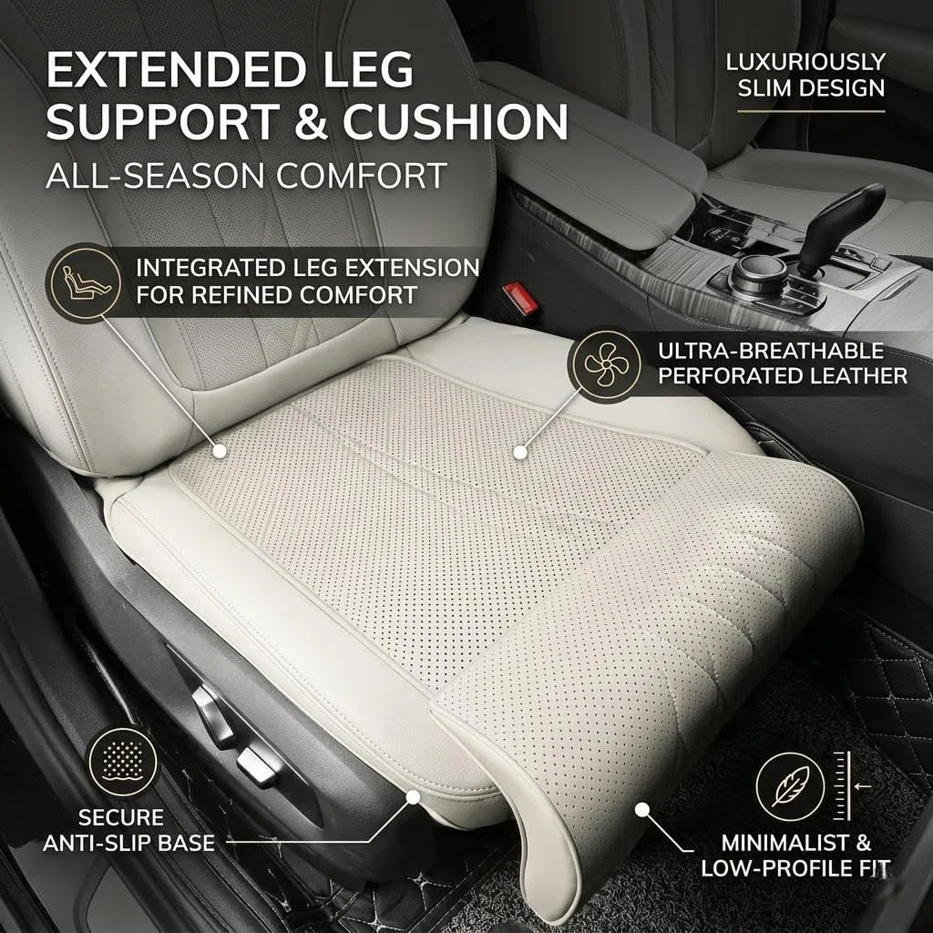 Estensione Sedile Auto per Leapmotor B10 (ab 2025) 2026 Prolunga Poggiagambe Ultrasottile Senza Rialzo Comfort Viaggi Similpelle Nappa