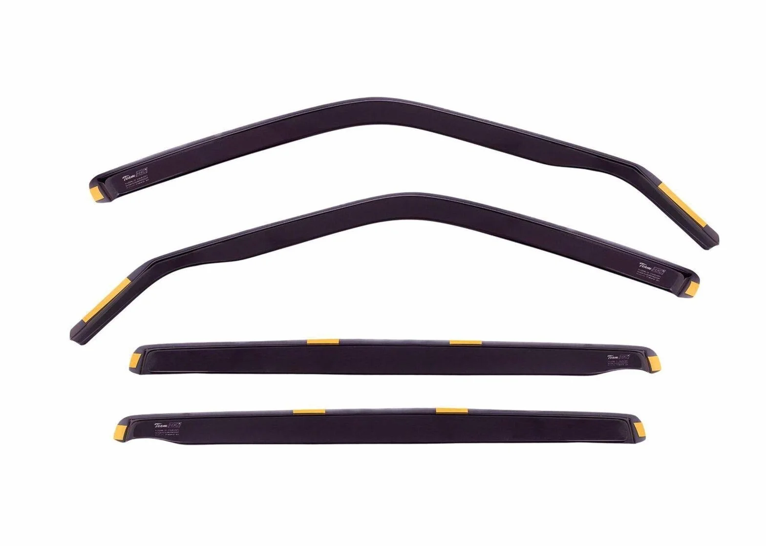 J&J AUTOMOTIVE Deflettori d'Aria per Opel Mokka 2012-2020, Set da 4 Pezzi, Nero Fumé Oscurato Heko