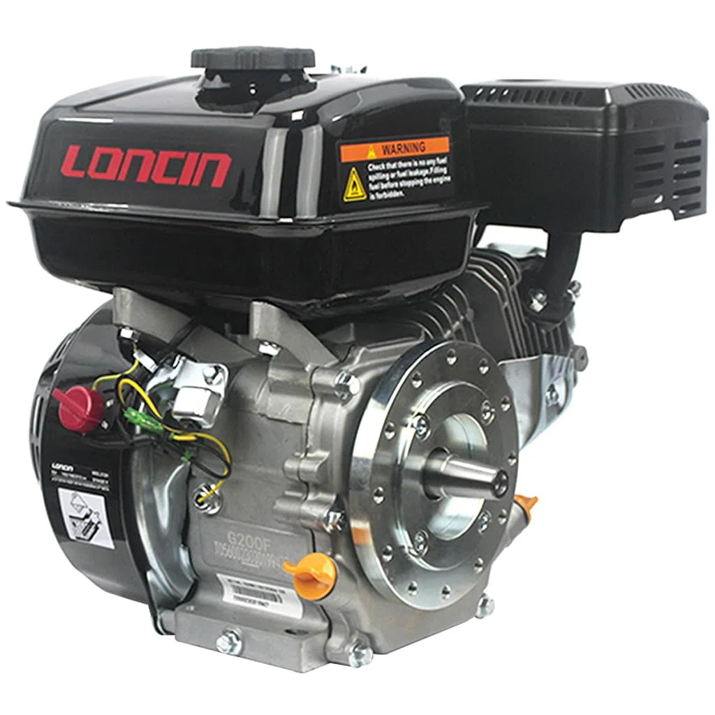 Generico 6,5 HP LONCIN G200 FL Motore Benzina Albero 4 Tempi Conico 23 Mm