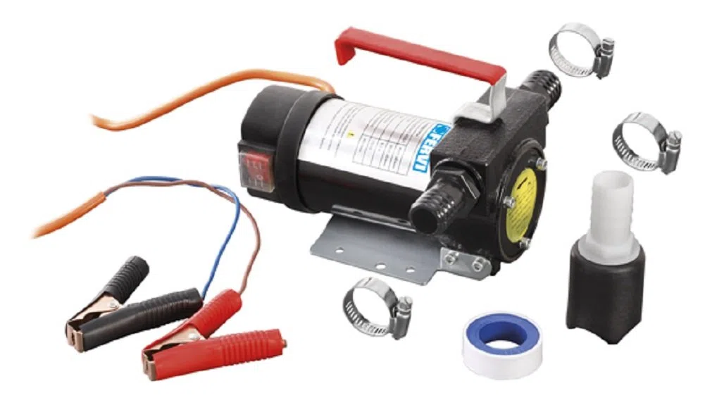 POMPA IN CORRENTE CONTINUA 12V PER TRAVASO GASOLIO OLI MINERALI FERVI 0755