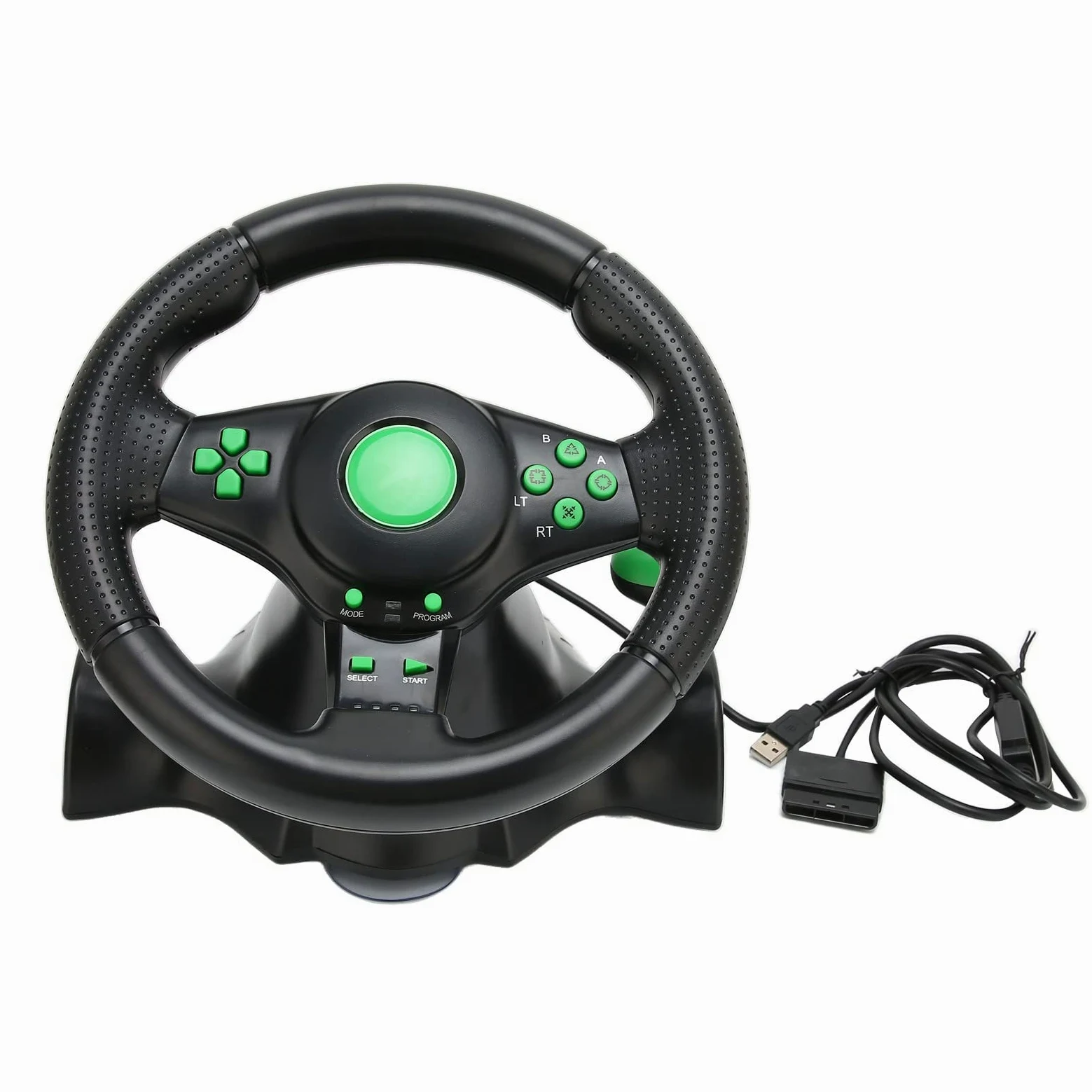 Volante per PC, volante da corsa con rotazione di 180 gradi 4 in 1 per