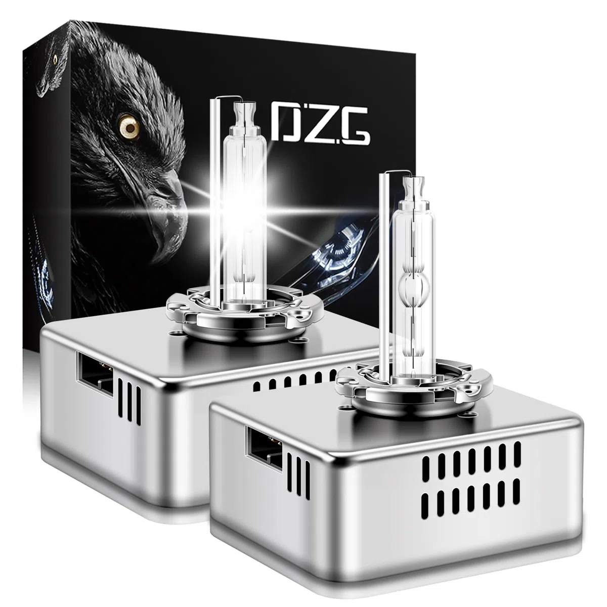 DZG D5S Xenon HID Lampadine per fari 35W Bianco puro 6000K Abbaglianti Anabbagliante, 2 Pezzi