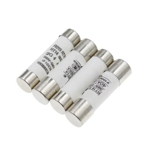 Fusibili A Cartuccia for Tubo In Ceramica, Fusibile Di Rete Domestico In Ceramica Ad Interruzione Rapida 10x38mm 380V/500V 0,5A-50A Confezione Da 100(25A)