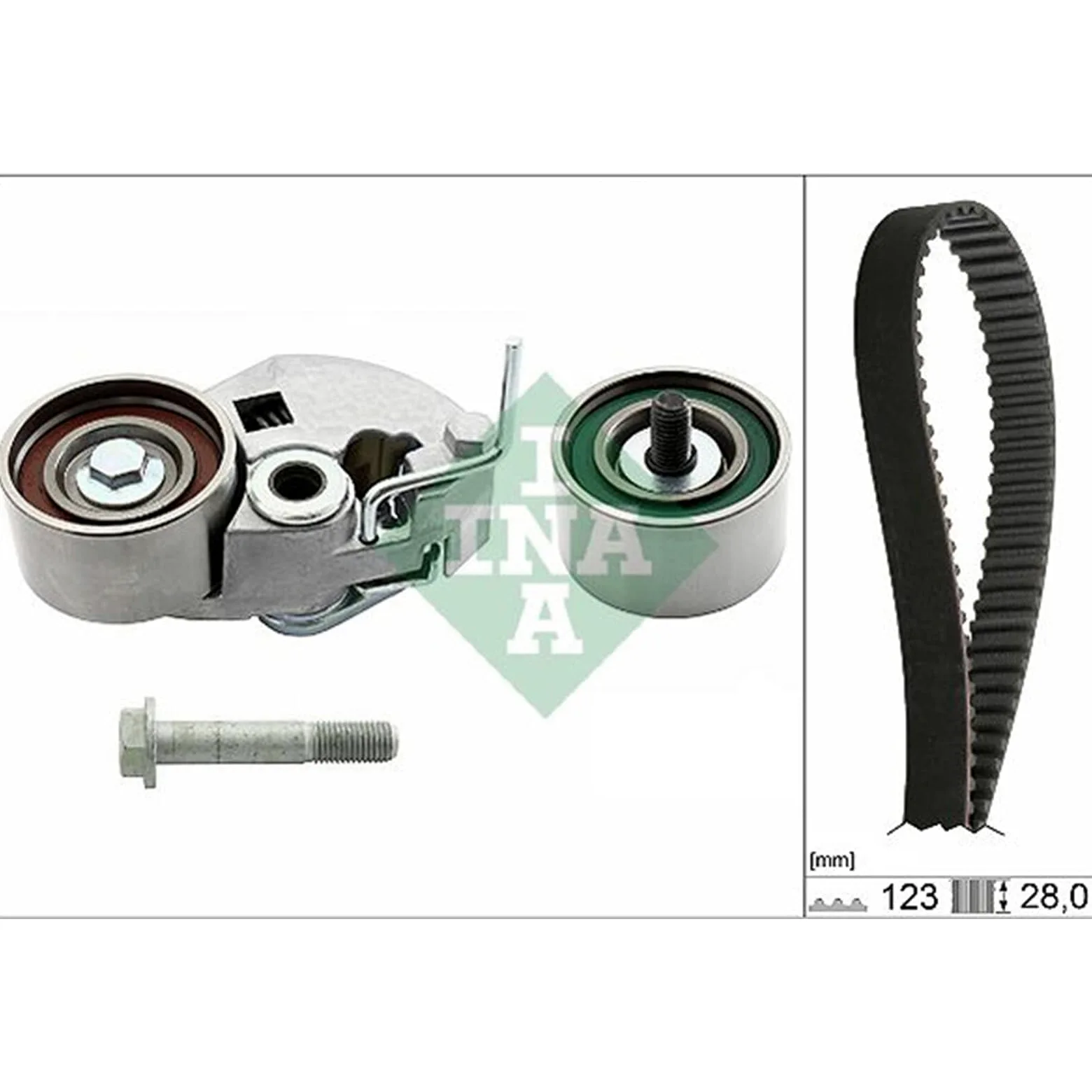 INA Kit cinghia di distribuzione 530 0542 10 32mm Compatibilità con HYUNDAI TUCSON JM SANTA FÉ II CM SANTA FÉ I SM i30 FD GETZ TB | Compatibile con: HYUNDAI ACCENT II, ACCENT II Stufenheck, ELANTRA III, ELANTRA III Stufenheck, GETZ, GRANDEUR, HIGHWAY VAN
