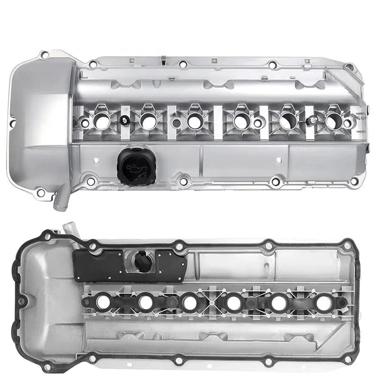 Coperchio valvola auto Coperchio Valvola A Bilanciere Motore In Alluminio Con Guarnizioni Bulloni Per BMW E46 E39 E60 E83 E53 X3 X5 Z4 325i 330i 525i 2002-2006 Punterie Valvola Motore