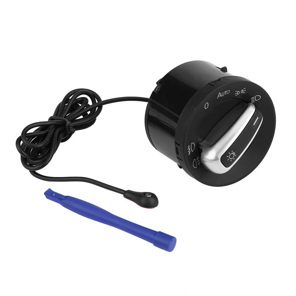 Sensore Luci Automatiche, Interruttore Controllo Fari con Funzione Memoria 12V, Compatibile per Veicoli MK5/MK6