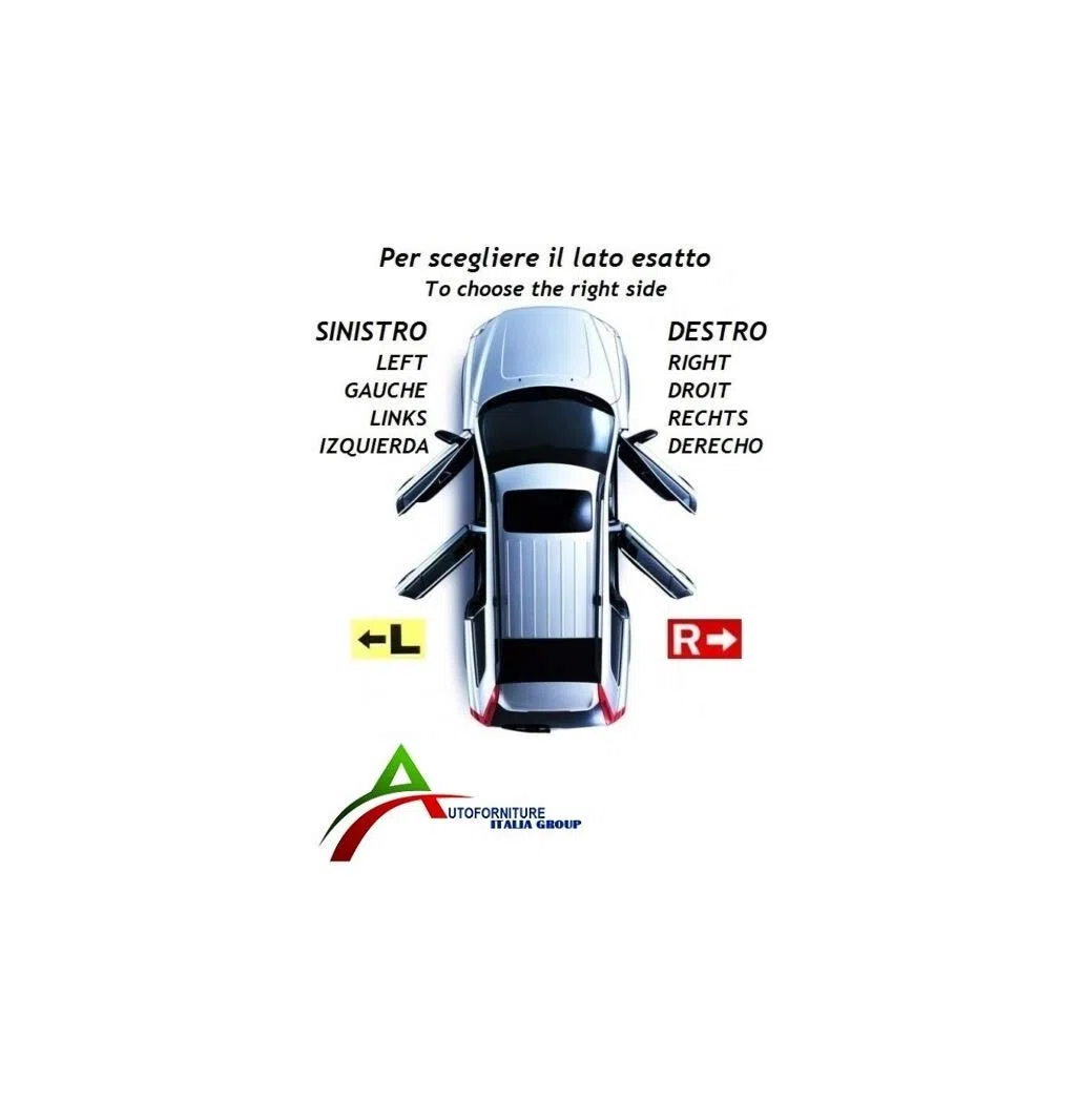 SPECCHIO RETROVISORE SINISTRO MECCANICO NERO CON FANALINO PER DOBLO 2010> MODELLO CARGO
