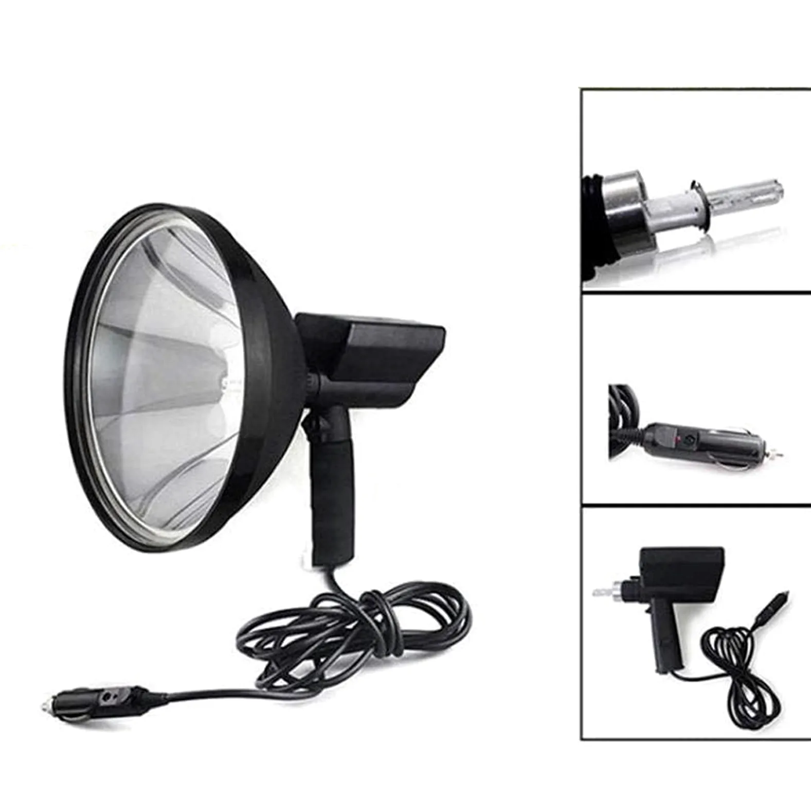 Torcia Portatile Impermeabile con Luce Spot da Caccia per Barca da Pesca da Campeggio - Materiale PVC