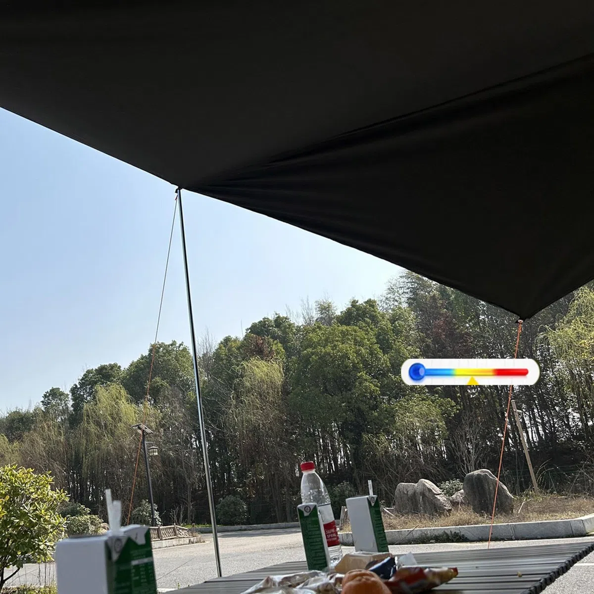 Tenda da portellone auto Copertura Portatile Impermeabile 2,7 x 3,4 m | Tettuccio auto antivento e protezione UV Per Parcheggio All'Aperto Veicoli Camper SUV Camion Lato Posteriore
