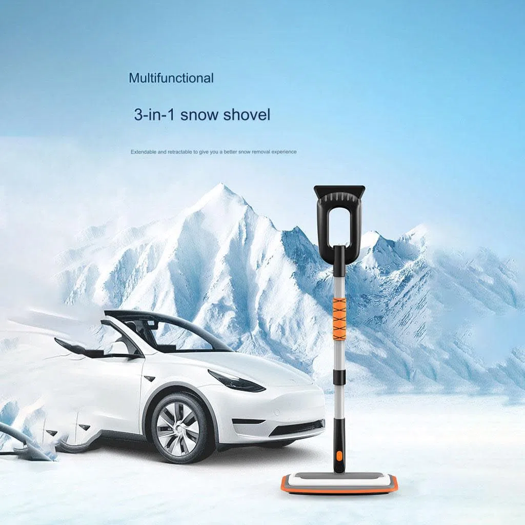 Raschiaghiaccio Spazzola da Neve per Audi A1 4door 2010-2015,2 in1 Raschietto Ghiaccio con Manico in Schiuma per Parabrezza e Finestrini Dellauto,A-Blue