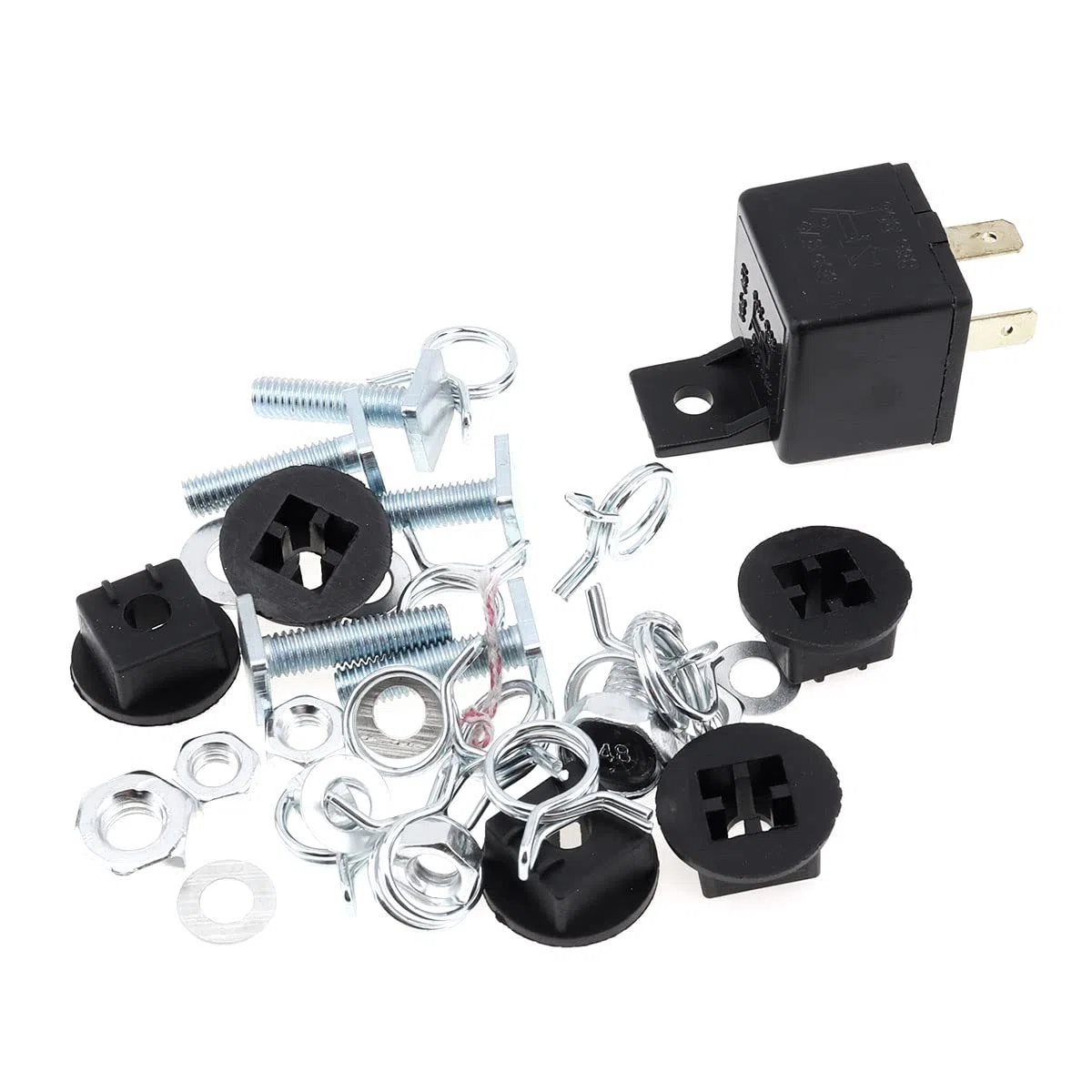 Dixie, kit di 5 clacson musicali da 12 V, 125 dB, 5 potenti trombe super forti con compressore per qualsiasi veicolo da 12 V, auto, camion, barche (argento)