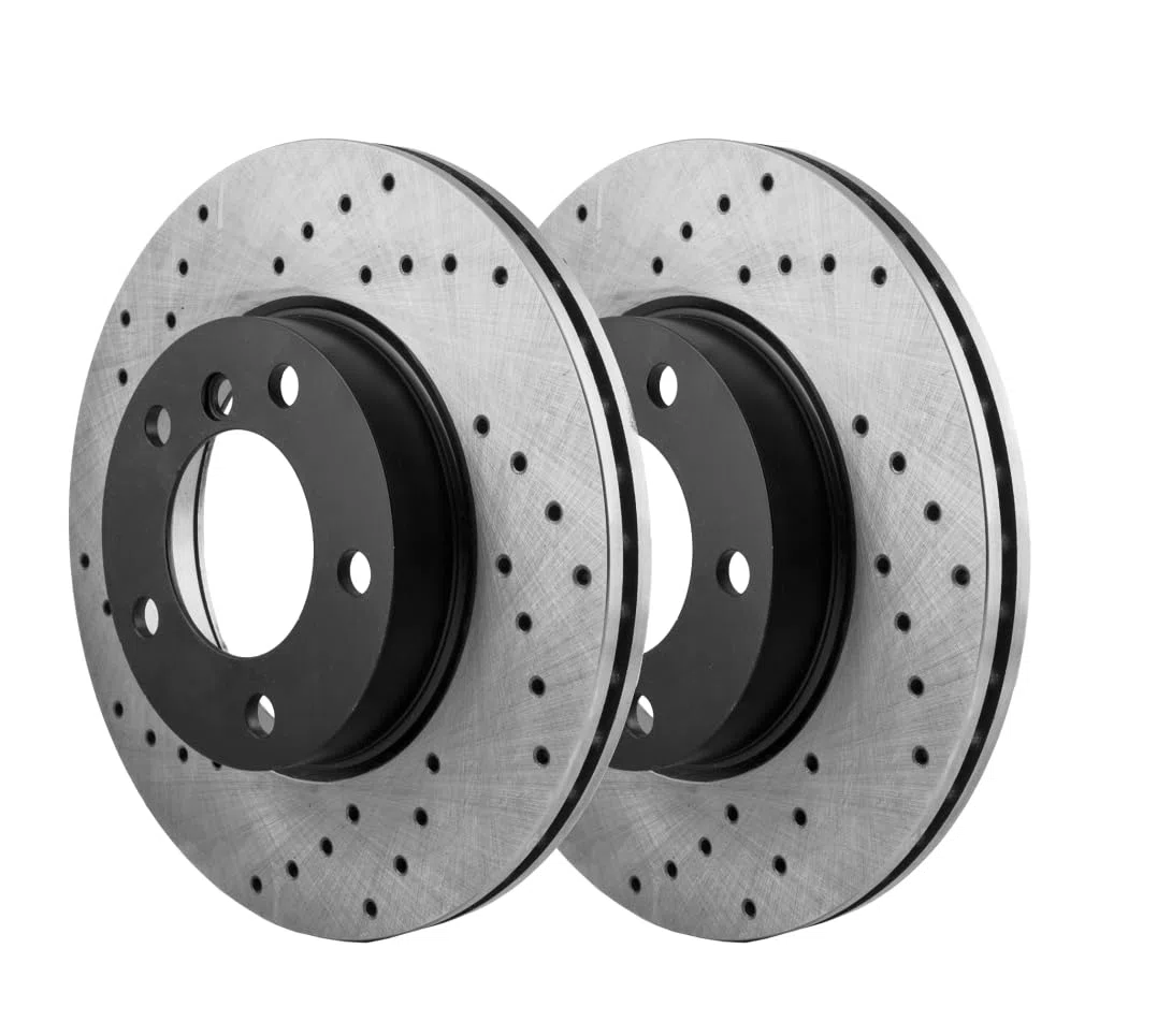 Perforazione GT Sport Disco Freno Rotori Compatibili Con FIAT PANDA I 169_ 2003 2004 2005 2006 2007 2008 2009 2010 2011-0358GVR - Anteriore - Ventilato - Fori 4 - Diametro 240x20