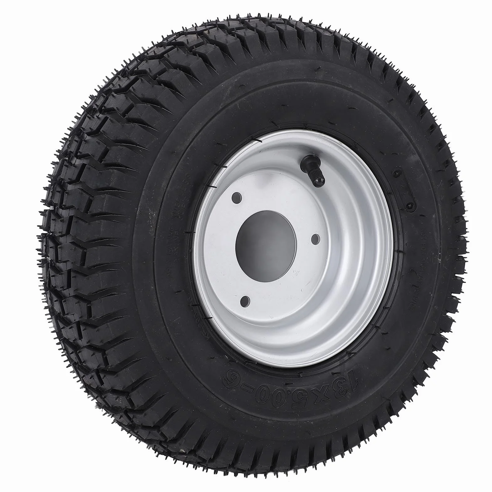 Pneumatico ATV 6 Pollici, 13x5,00-6 Pneumatico per Vuoto per ATV Quad off Road Go Kart Mini Bike Mown, 13/5,00-6 Tera di Ruota con Cerchione Si Adatta a Ruote 6 Pollici,
