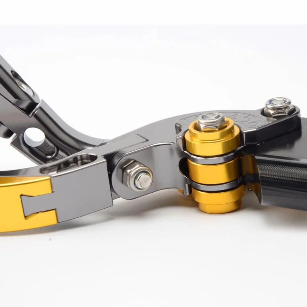 Per YAMAHA MT-03 660 660cc 2006-2014 Leva freno pieghevole retrattile Leva frizione, in lega di alluminio CNC (Black)