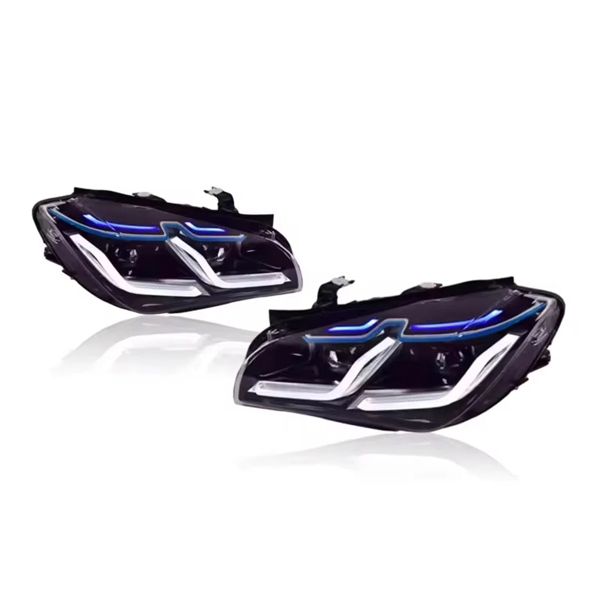 Anteriore Gruppo Fari Anteriori Auto Luce Per BMW Per X1 E84 Faro 2010-2015 Testa Lampada Drl Lente Proiettore Accessori Automotive Plug And Play(For Xenon)