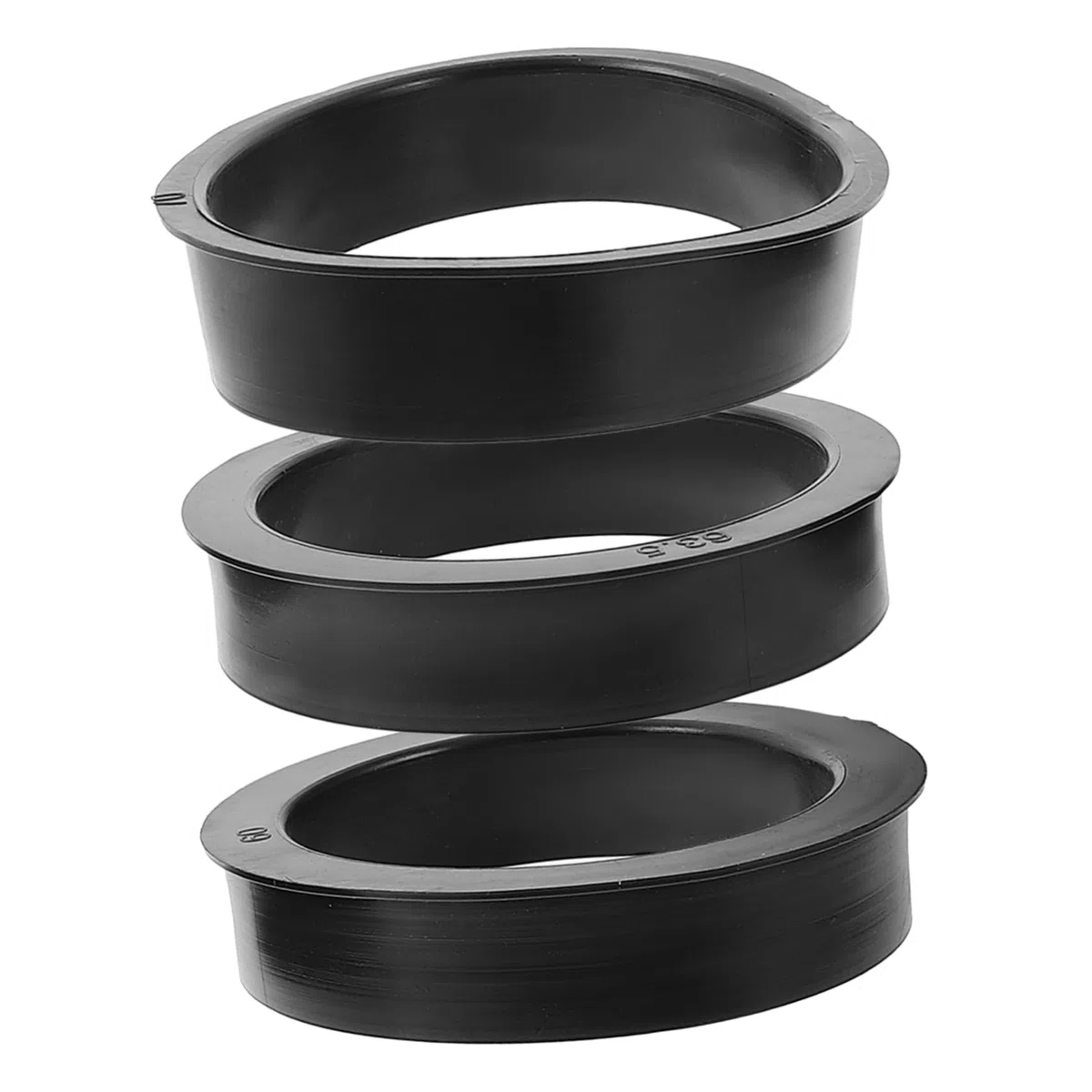 Zerodeko 3 Pezzi Anelli Adattatori in Gomma per Filtro Aria Conico 76mm 3 Pollici Migliorano Prestazioni ed Efficienza Auto