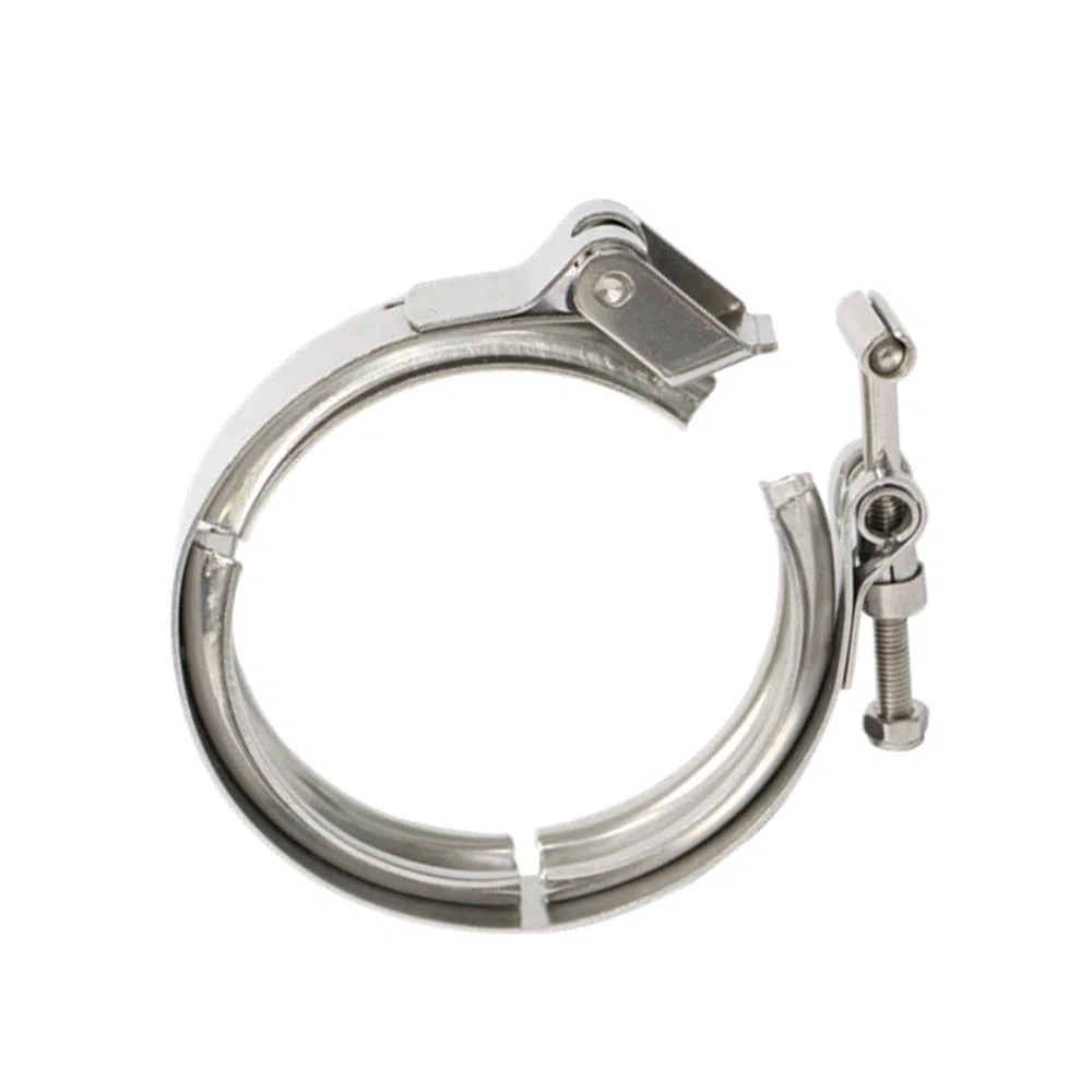 Morsetto for banda V | Morsetto a fascia a V for scarico in acciaio inossidabile 304 di dimensioni multiple senza flange (4,5 pollici)(3.25 Inch)