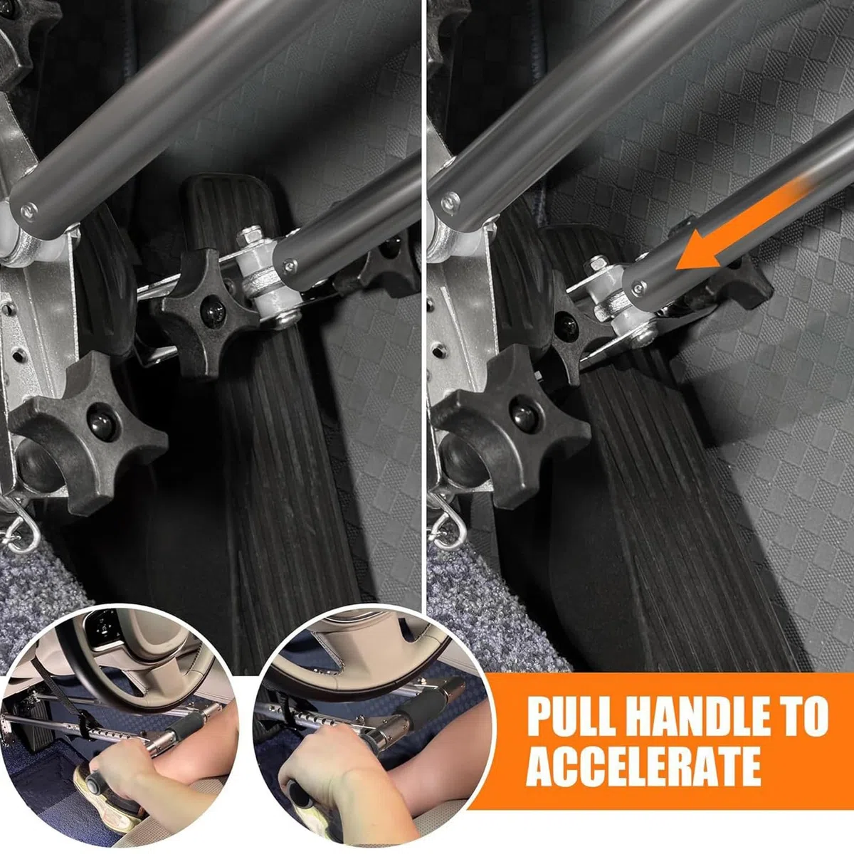 Comandi Manuali Auto Per Conducenti Disabili Portatile Ed Ergonomico | Strumento Di Assistenza Alla Guida Manuale Anziani Infortunati O Conducenti Disabili Portatile E Ergonomico Per Pendolarismo