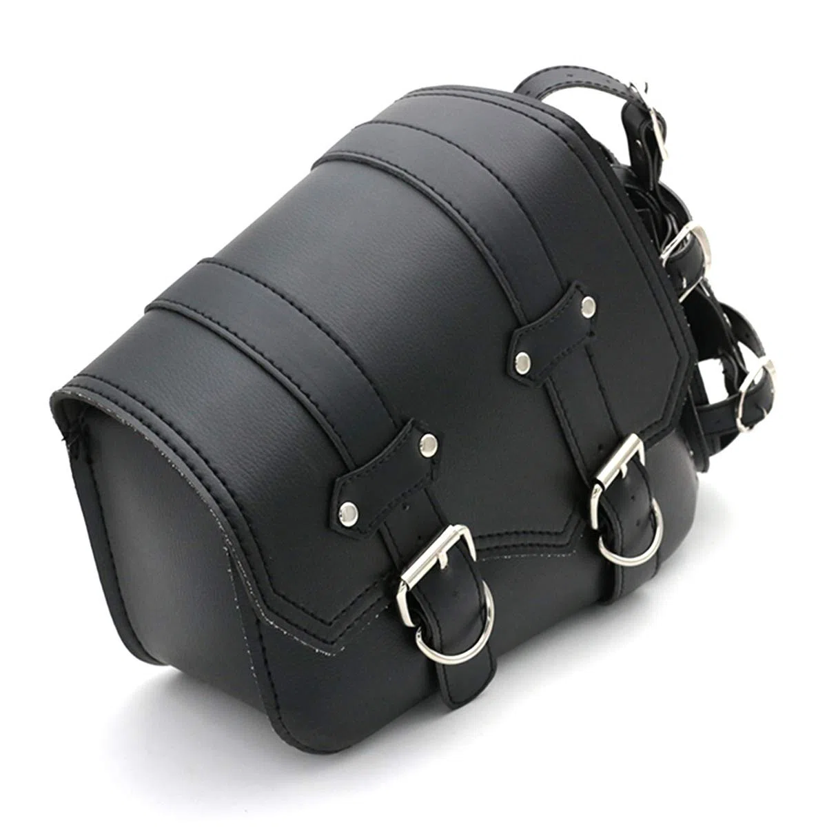 Borsa Universale per Sella Moto in pelle PU, Tasche Laterali per Attrezzi per borsa da sella -Lato sinistro