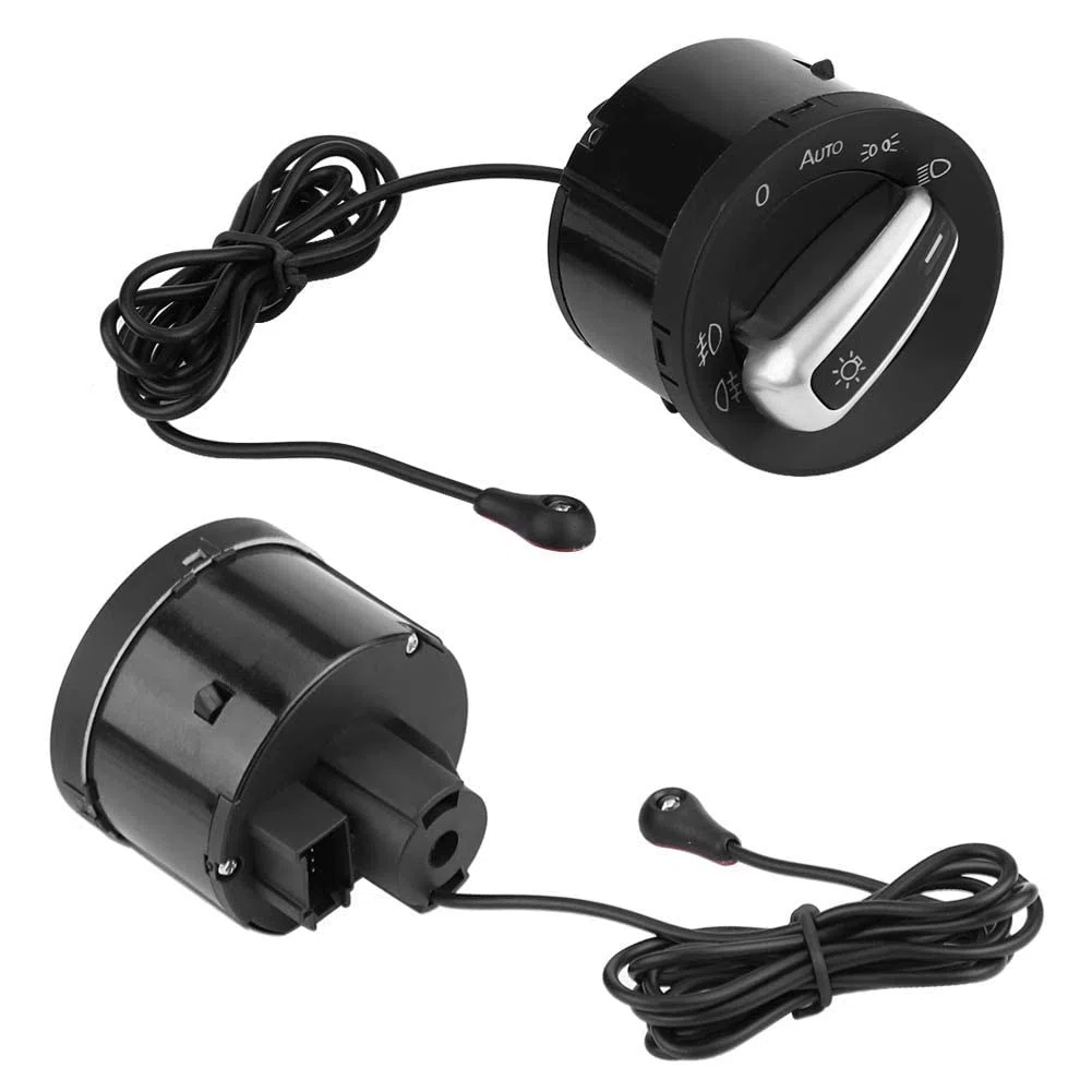 Sensore Luci Automatiche, Interruttore Controllo Fari con Funzione Memoria 12V, Compatibile per Veicoli MK5/MK6