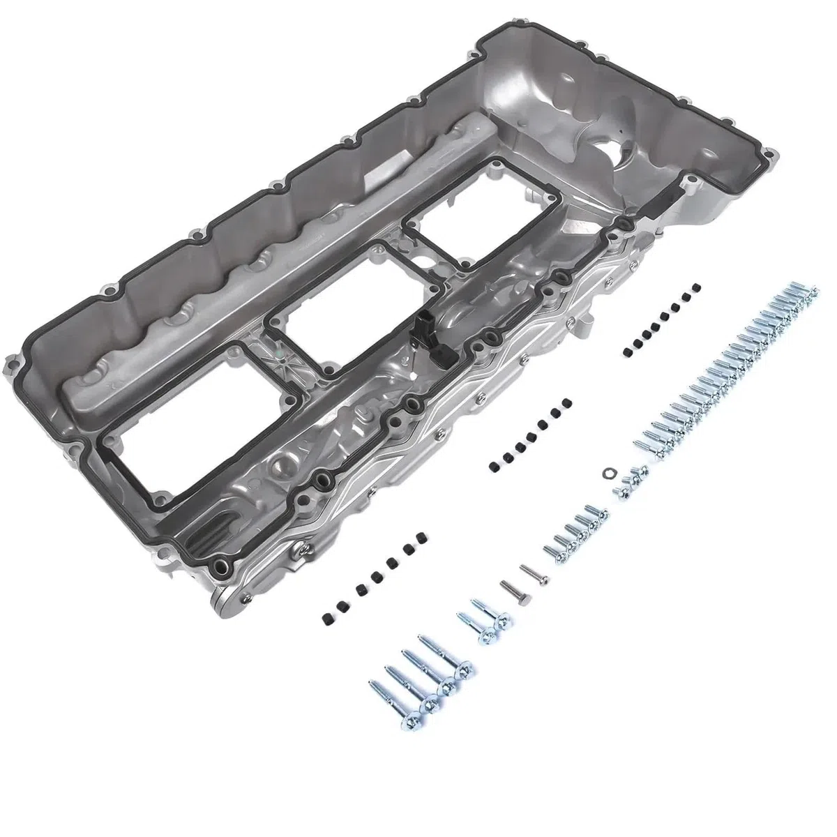 Coperchio Valvola Motore 11127570292 Coperchio Valvola In ALLUMINIO Con Guarnizione E Cappuccio Per BMW Per 135i 335i 535i 640i 740i X3 X5 N55 coperchio punterie