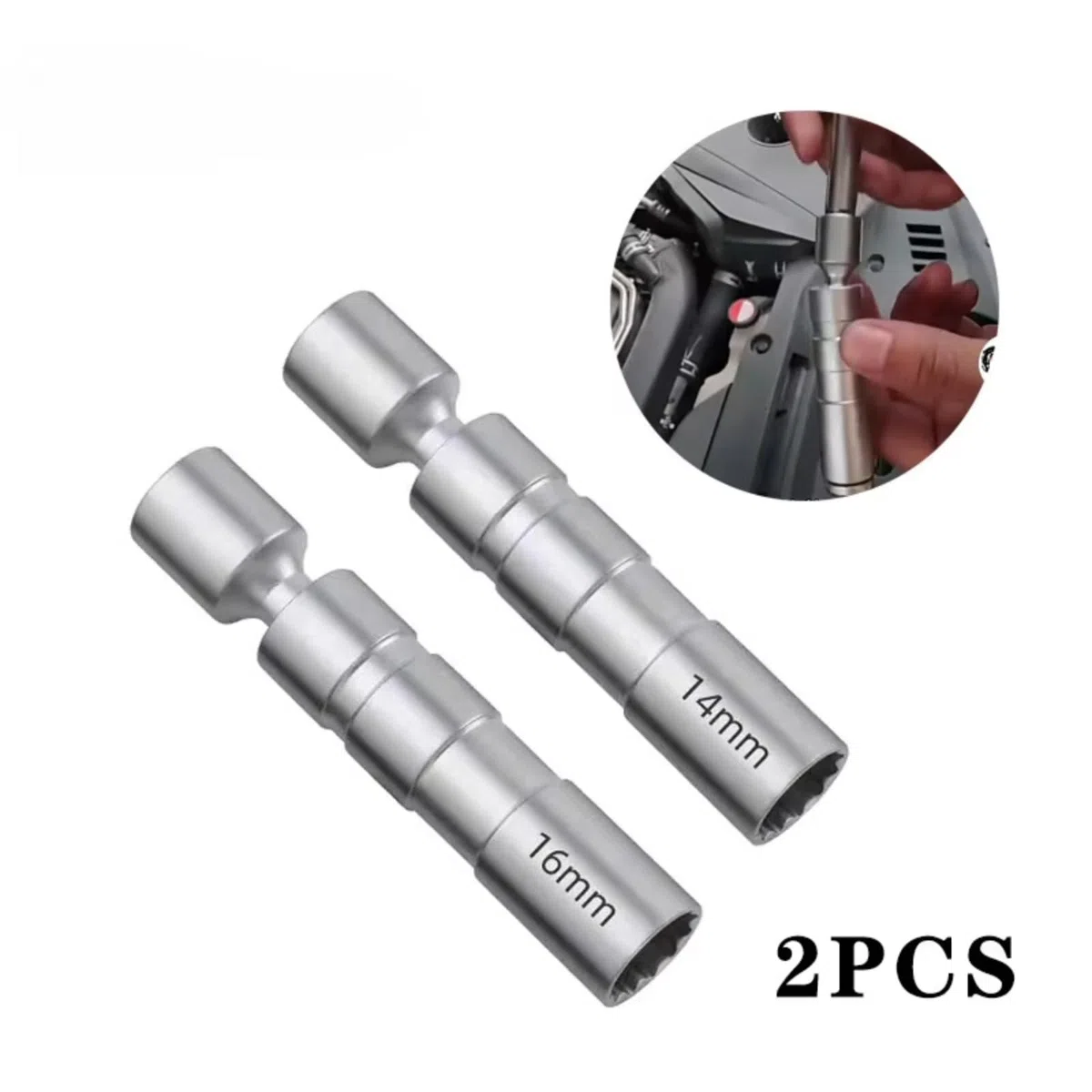 Auto per Candela Manica Chiave A Bussola Angolo Magnetico Sottile per Candele da Parete Strumenti Rimozione Compatibile con Benz Chiave Candela Set