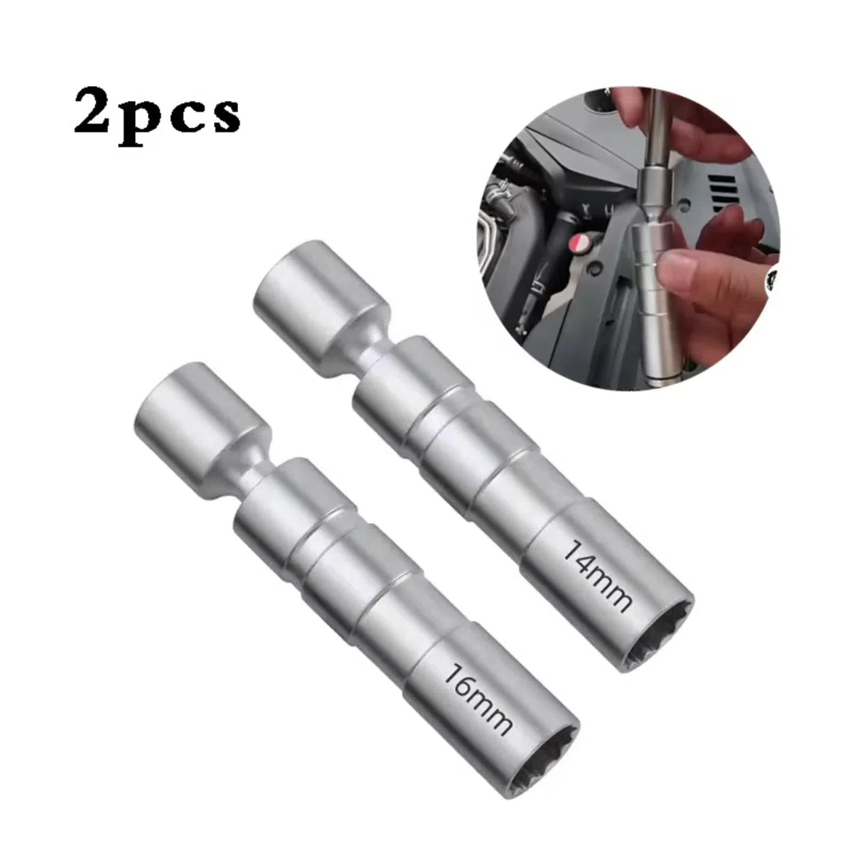 Auto per Candela Manica Chiave A Bussola Angolo Magnetico Sottile per Candele da Parete Strumenti Rimozione Compatibile con Benz Chiave Candela Set