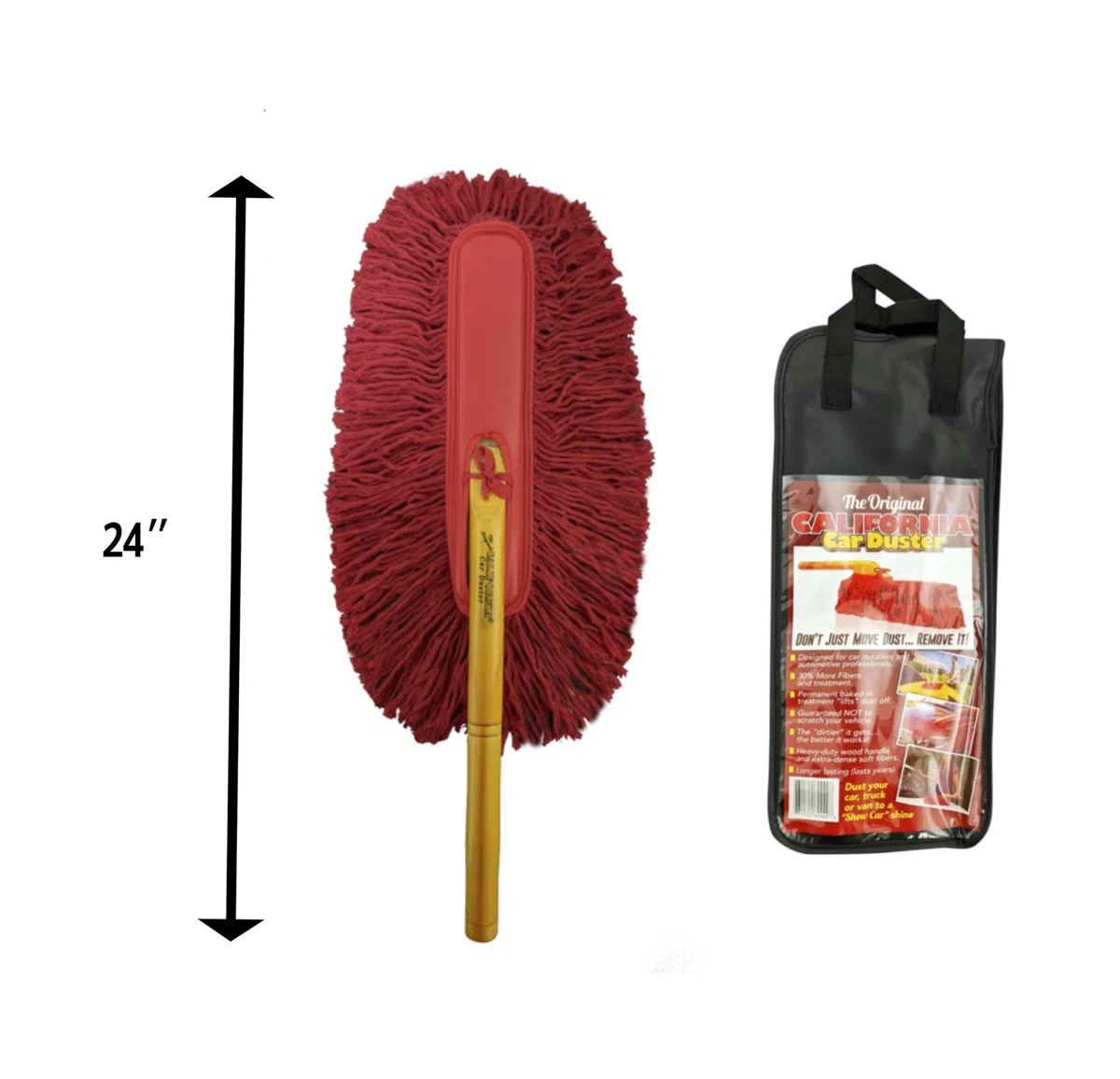California Car Duster CCD-Original Standard Car Duster con Manico in Legno