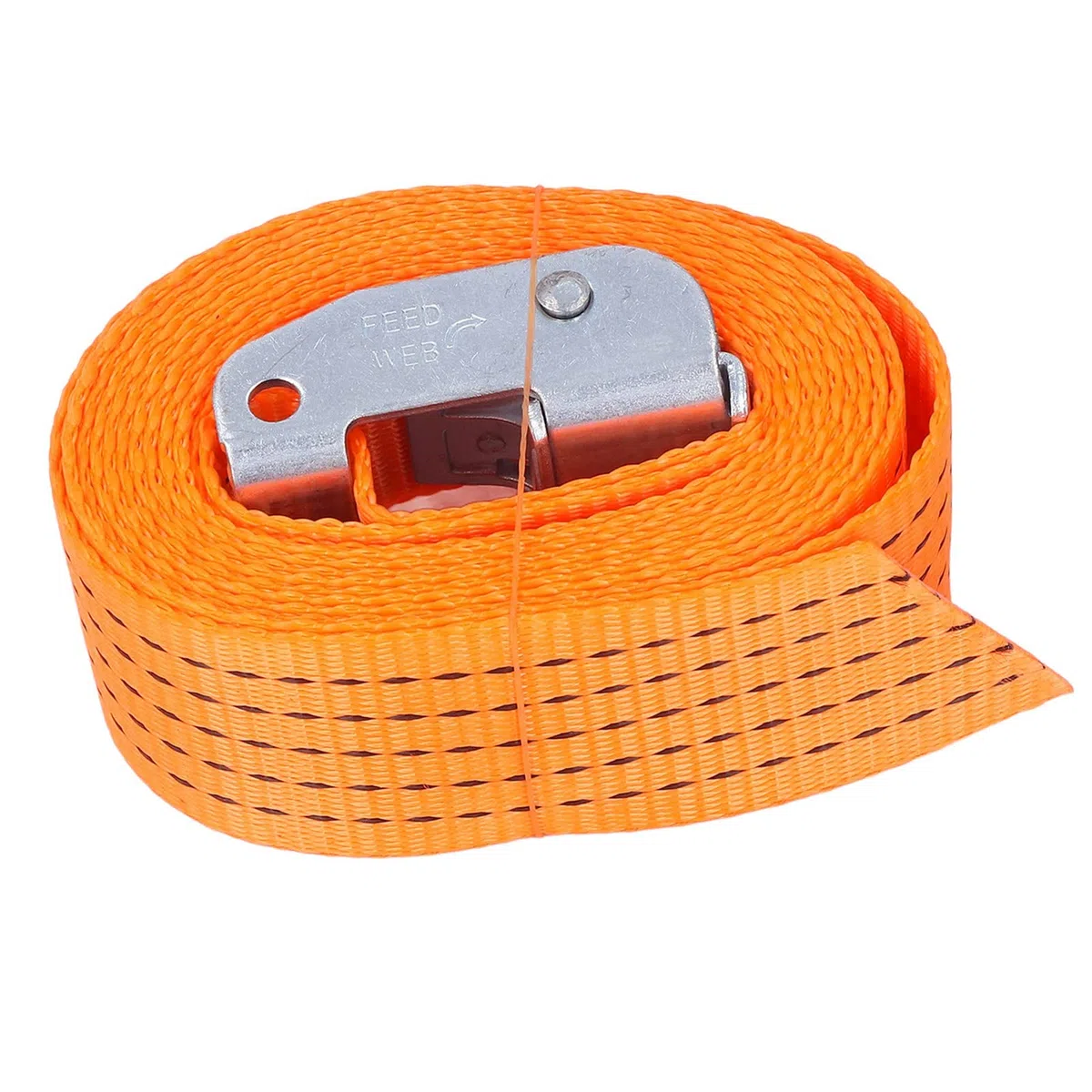 Cinghie di Ancoraggio per Carichi Pesanti per Trasporto di Moto e Camion Fibbia Regolabile da 4 Pezzi Arancione 50 Mm