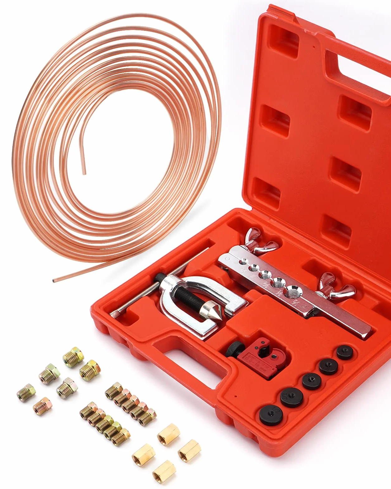 Kit di Torcitura per tubo di Freno, 7m Tubo di Freno Ø 4,75 mm Rame-Nickel Kit, per tubi di rame ed alluminio morbide