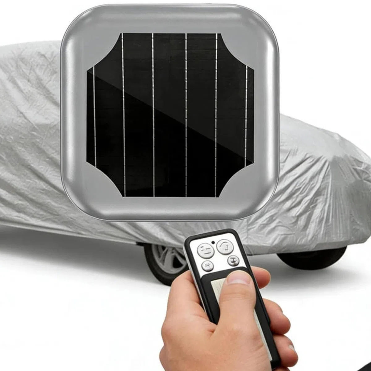 Copertura solare per auto, impermeabile, antivento, per tutte le condizioni atmosferiche, retrattile, con telecomando, per SUV, berlina, protezione parcheggio all'aperto